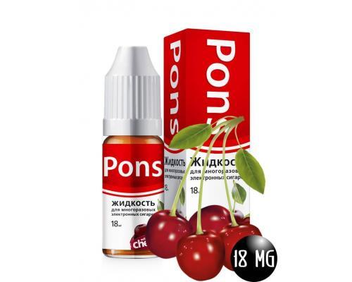 Жидкость для эл. сигарет PONS 18 мг. дикая вишня 10 мл.