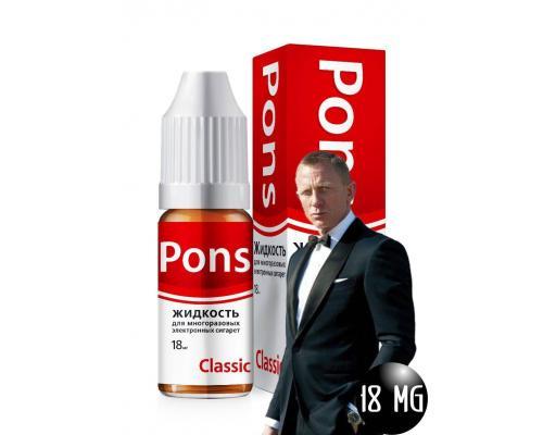Жидкость для эл. сигарет PONS 18 мг. классик 10 мл.