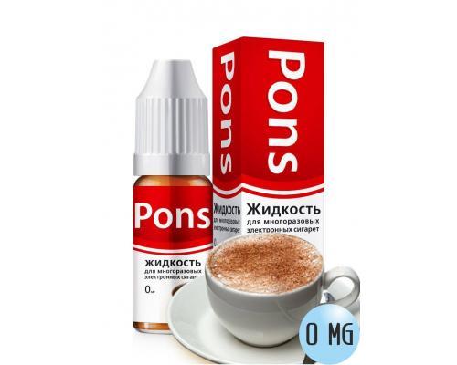 Жидкость для эл. сигарет PONS 0 мг. кофе 10 мл.