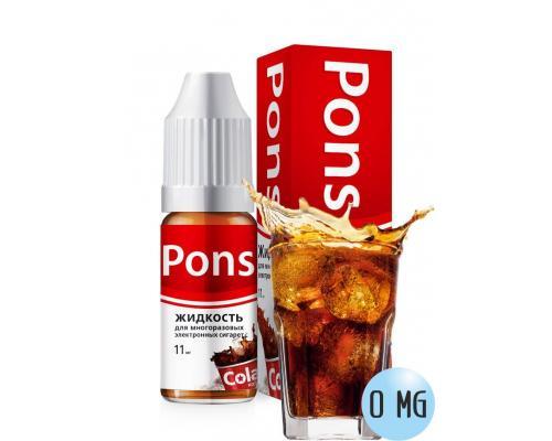 Жидкость для эл. сигарет PONS 0 мг. кола 10 мл.