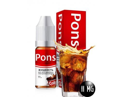 Жидкость для эл. сигарет PONS 11 мг. кола 10 мл.