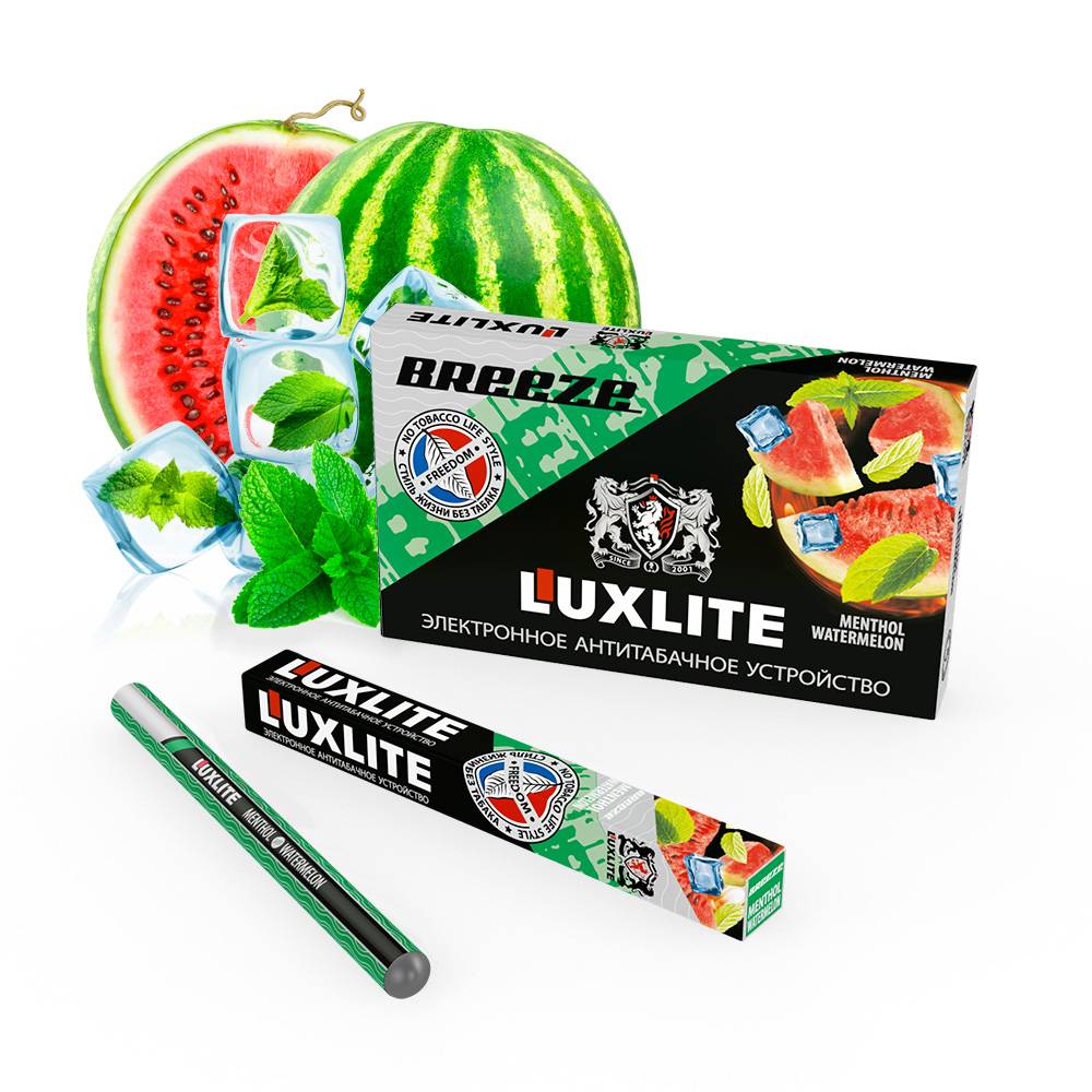 Электронки со вкусом. Электронная сигарета Luxlite Арбуз. Электронная сигарета Luxlite Ice Watermelon. Luxlite - Watermelon Menthol. Luxlite ментол.