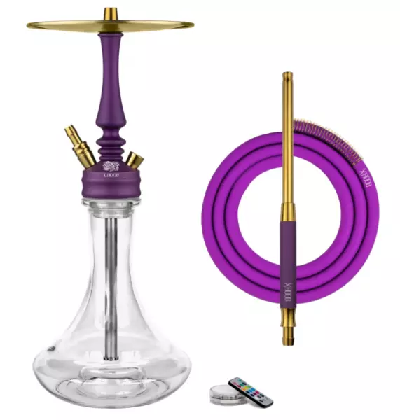 Кальян Miami Shisha 3077 фиолетовый h=70 см